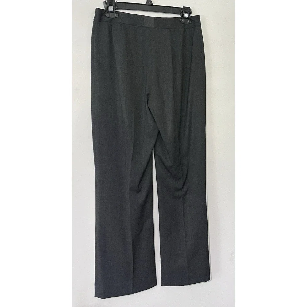 Lafayette 148 NY Wm's Black Trousers Size 2 Hook Closure Office Career‎ $378